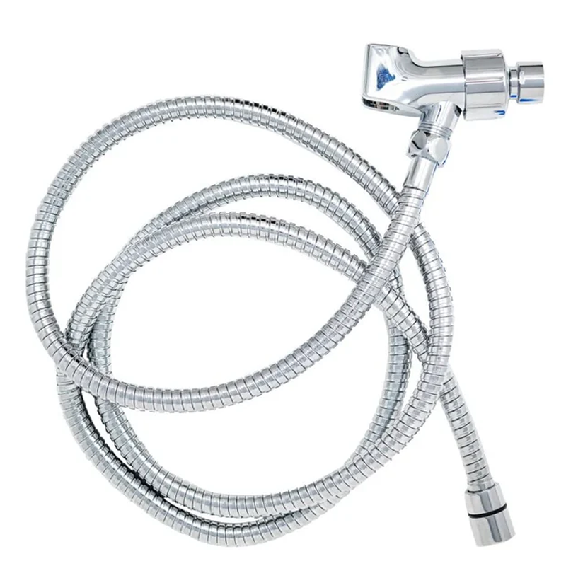 Wave Shower Hose & Shower Arm Mount Set Chrome