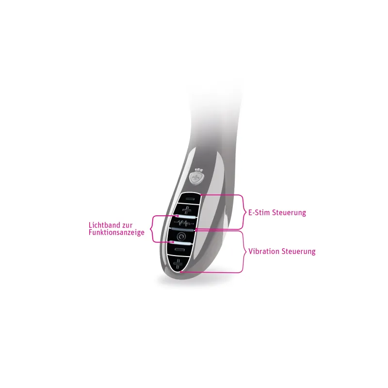 Mystim Sizzling Simon eStim Vibrator, Black Edition